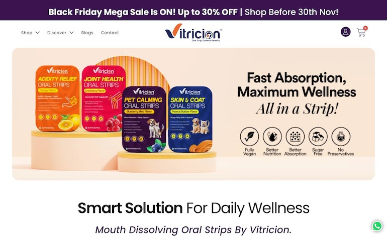 Vitricion Oral Strips