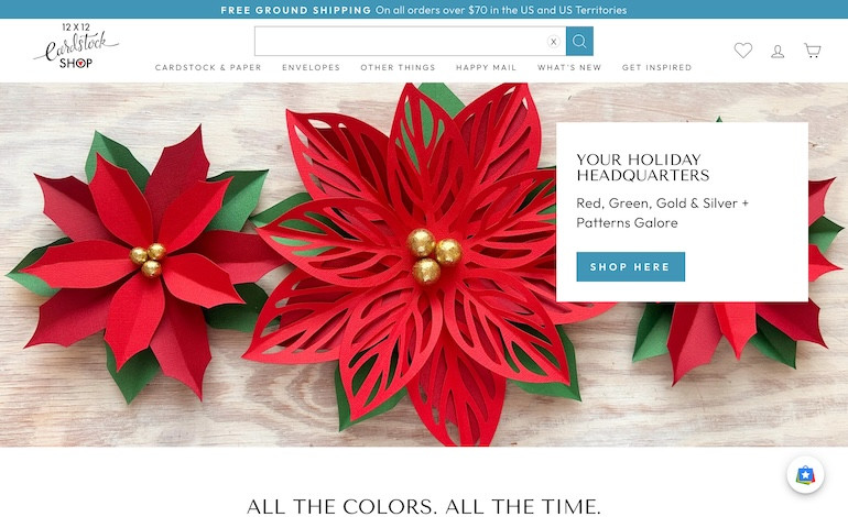 12x12 Cardstock Shop