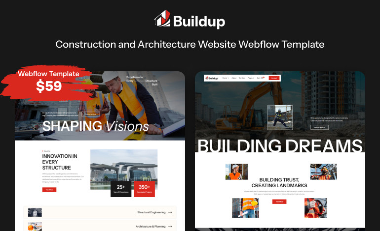 Buildup Webflow Template