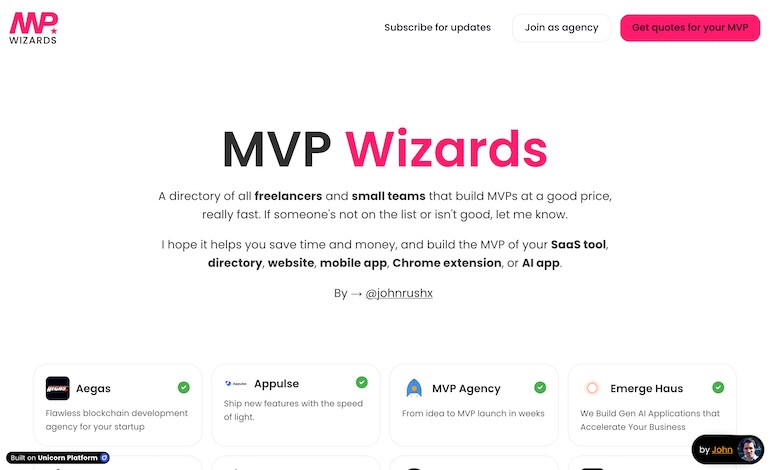 MVP Wizards