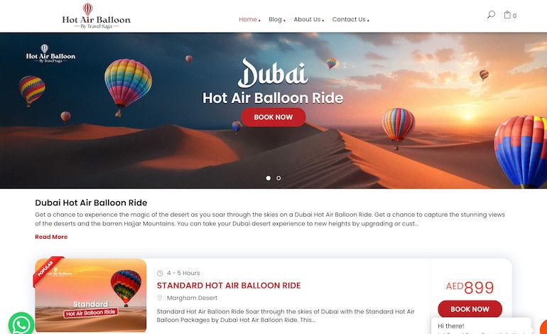 Dubai Hot Air Balloon Ride