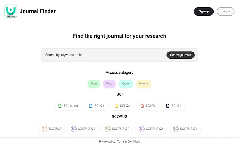 Journal Suggester 