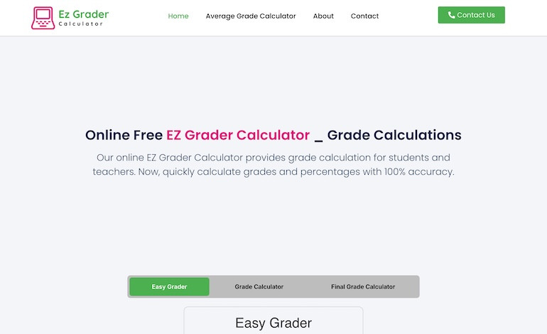 EZ Grader Calculator 