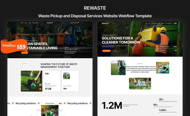 Rewaste Webflow Template