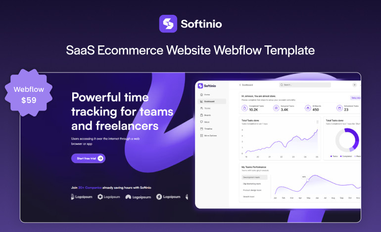 Softinio Webflow Template