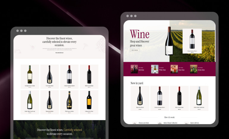 Wineyard Wix Template