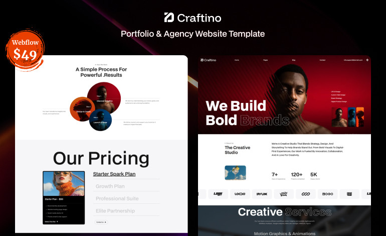 Craftino Webflow Template