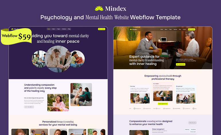 Mindex Webflow Template