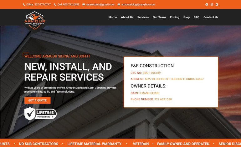 Armour Siding and Soffit LLC