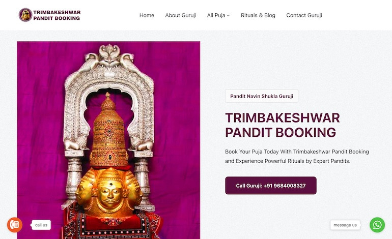 Trimbakeshwar Pandit Booking