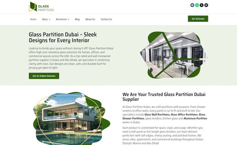 Glass Partition Dubai