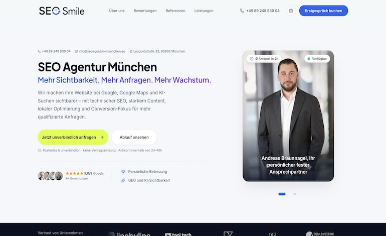 SEO Smile  SEO Agentur Muenchen