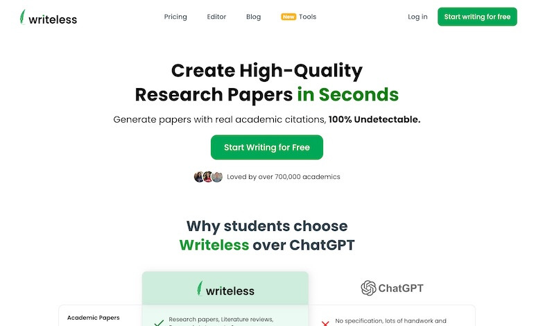 Writeless AI