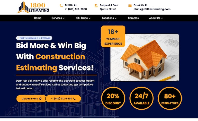 1800 Estimating