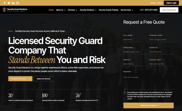 Security Guard Solutions Inc