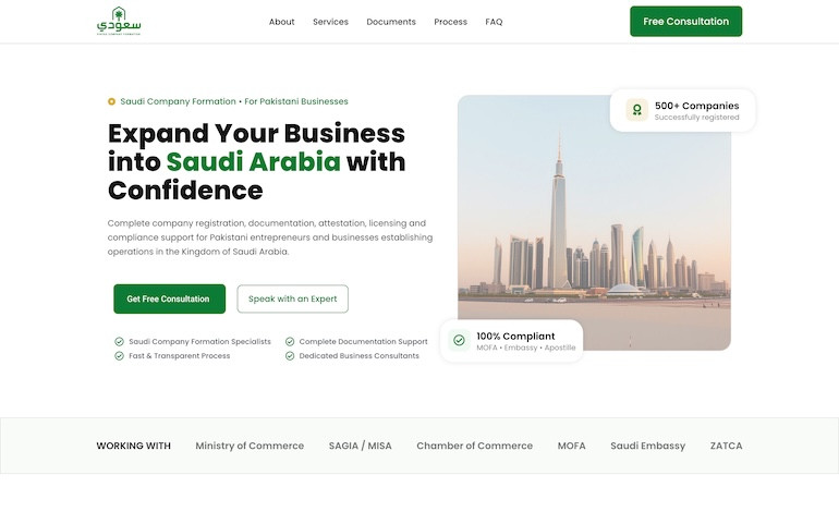 Saudia Company Formation