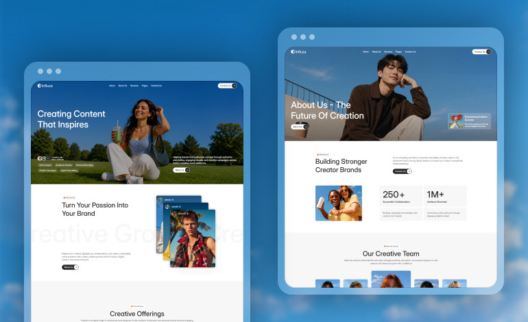 Influza Framer Template