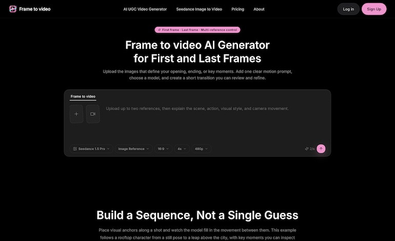 Frame to video