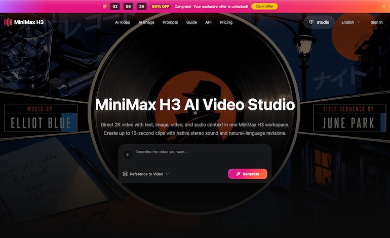 MiniMax H3 AI Video Studio