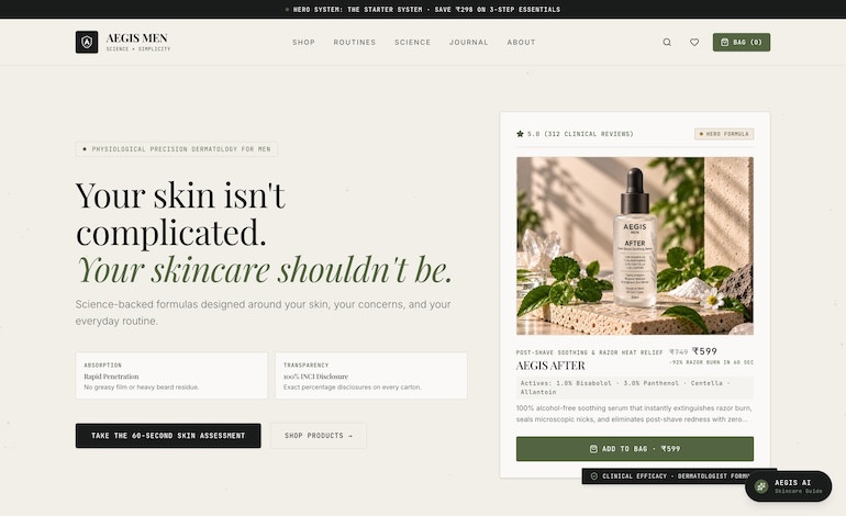 AEGIS MEN Skincare