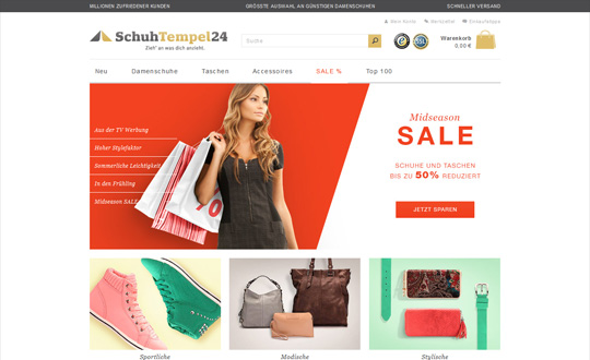 Website Relaunch Schuhtempel24