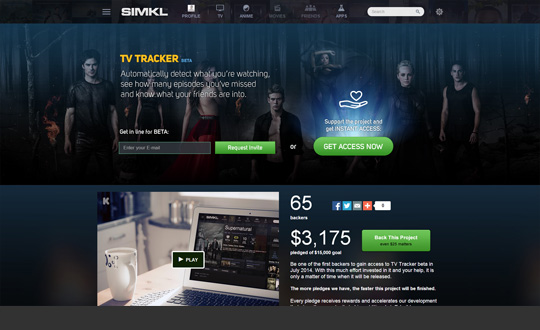 Simkl TV Tracker