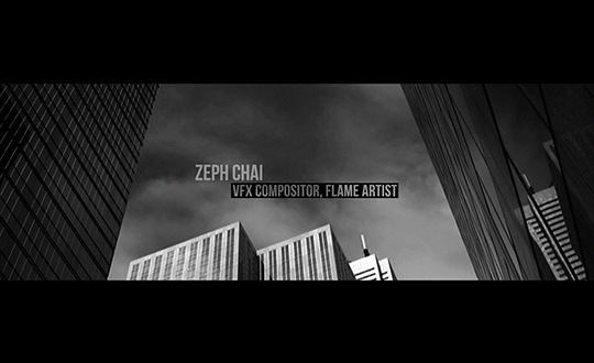 Zeph Chai VFX Compositor Flame Artist