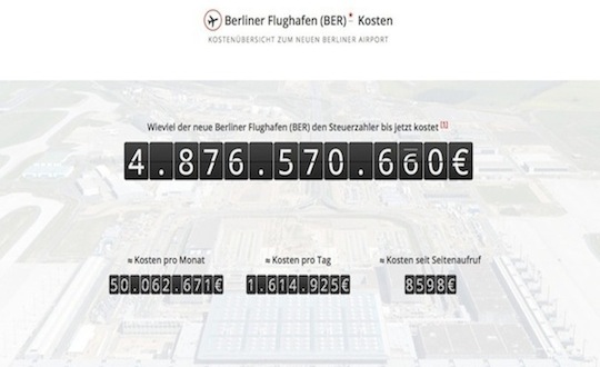 Flughafen Berlin BER Kosten