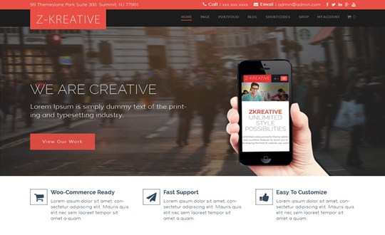 ZKreative Responsive Multipurpose Theme