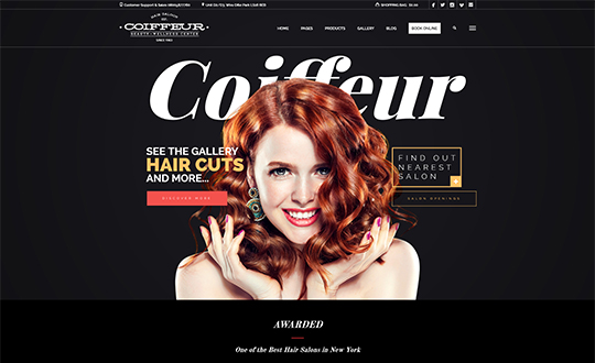 Coiffeur Hair Salon WordPress Theme 