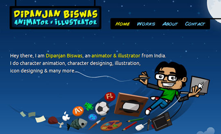 Dipanjan Biswas Animator Illustrator from India