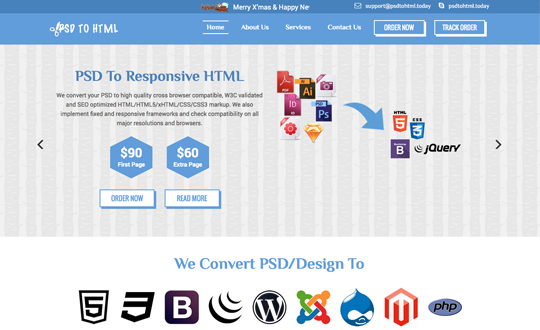 PSD TO HTML